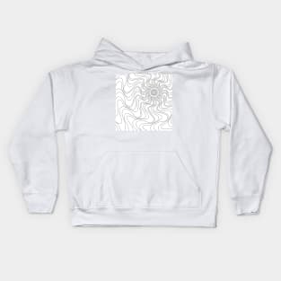 Doodle Sun Waves Kids Hoodie